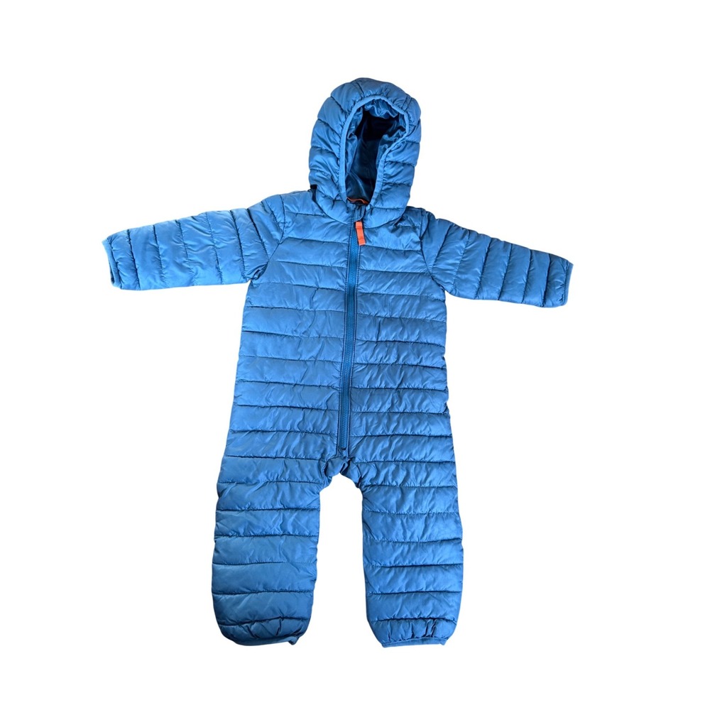 Primary steel blue lightweight puffer‎ snowsuit